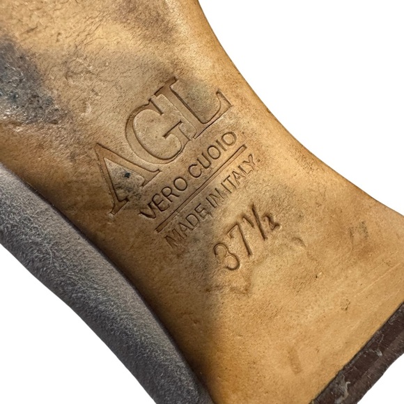 AGL Metallic Tan Ballet Flats - Picture 4 of 5